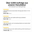 Edelstahl Handlauf nach Maß mit Wandhalterung – angeschweißte Halter – Kundenbewertungen von verifizierten Käufern